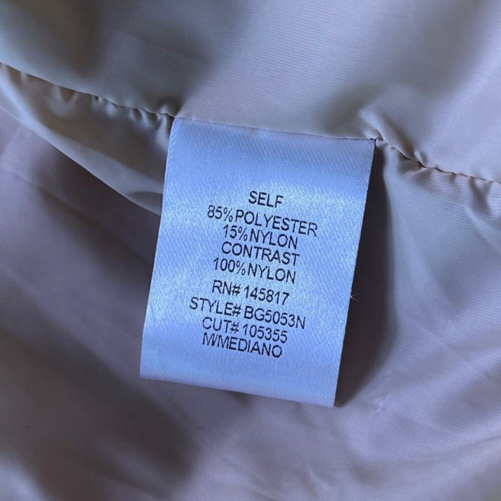 Beivy Boutique Cropped Corduroy Zip Up Putter Vest Latte Beige Womens MEDIUM NWT - Picture 6 of 9